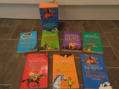 Chronicles Of Narnia Boxed Book Set-complete Set Of 7 Paper Back Books • £5.95