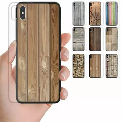 For Samsung Galaxy Series Wood Timber Tempered Glass Back Case Phone Cover #2 • $14.98