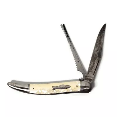 Vintage Imperial USA Cracked Ice Fishing Knife - Blade Scaler & Bottle Opener • $25