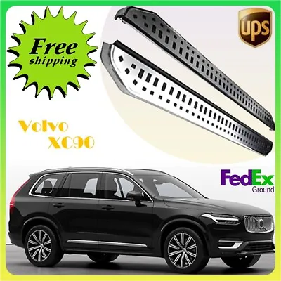 Fits Volvo XC90 2015-2024 2PCS Fixed Running Board Side Step Pedal Nerf Bar • $393.19