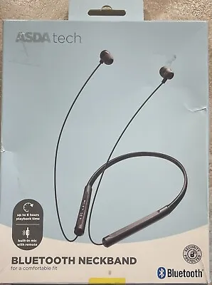 Asda Tech Bluetooth Neckband - Black • £8.88