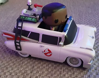 Ecto-1 With Winston Zeddemore Funko Pop Figure 04 Ghostbusters Movies Rides Car • £56.99