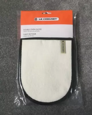 Le Creuset Textile Double Oven Gloves Black • £20