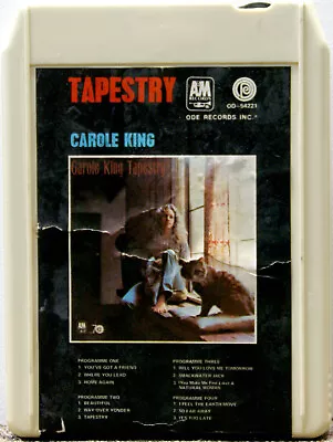 CAROLE KING Tapestry   8 TRACK TAPE CARTRIDGE • $29.95