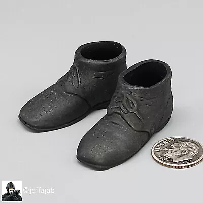 1:6 Sideshow Civil War Black Brogans Shoes (Foot Type) 12  GI Joe Union • $5.99