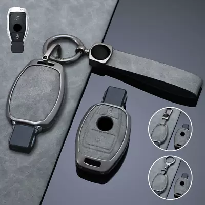 Zinc Alloy Leather Car Key Case Cover For Mercedes Benz A B C E S G M V GLK SLK • $27.20