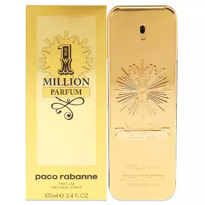 1 Million Parfum By Paco Rabanne 3.4 Oz Cologne For Men New In Box • $78.89