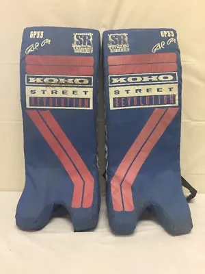 $60.29 • Buy Koho Street Revolution 6P33 Goalie Leg Pads Vintage Throwback Inline