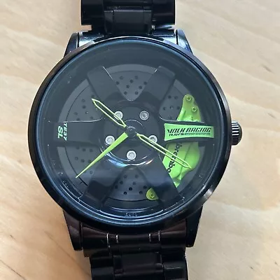 Volk Racing Inspired Men’s Wrist Watch. TE37 Black/green • $30