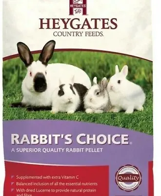 Heygates Rabbit's Choice Pellets  Rabbits And Guinea Pigs With Added Vitamin C • £5