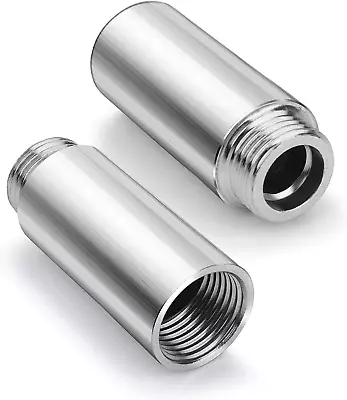 Shower Head Extension Pipe 2 Pcs Stainless Steel Bathroom Shower • $8.98