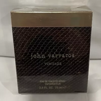 John Varvatos Vintage Eau De Toilette Spray 2.5oz/75ml. For Men Brand New Sealed • $34.95