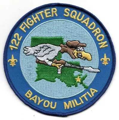4  122nd Fighter Squadron Bayou Militia Embroidered Jacket Patch • $34.99