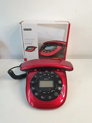 Idect Red Carrera Classic Corded Phone • £10.99