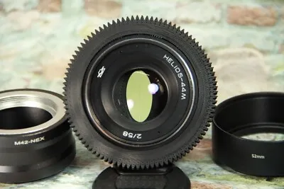 Helios 44m 2/58mm Anamorphic  Lens M42 Cine Mod Lens BOKEH + Adapter Sony E Nex • $119