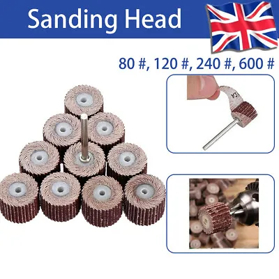 £4.89 • Buy 10X Grit Sanding Sandpaper Flap Wheel Brush Dremel Rotary Die Grinder Drill Bit