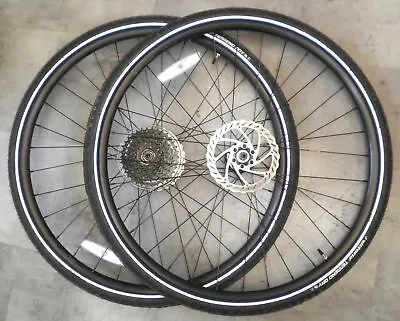 Maddux Dc 4.0 Black Pair Aluminum Rim 700c Rim/hub Bike Wheels Pw03 • $109.99