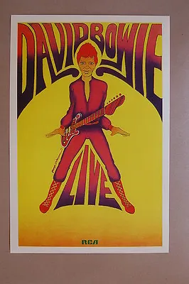 $4 • Buy David Bowie Concert Tour Poster 1972 LIVE--