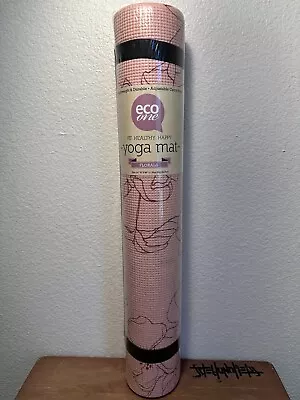 Eco One Yoga Mat Florals Design Non Slip Surface Sz 24W X 68L  • $8