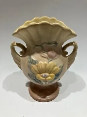 1940s Hull Art USA Vase Magnolia Pastel Colors 6 1/2 Inch Pottery USA  • £19.29