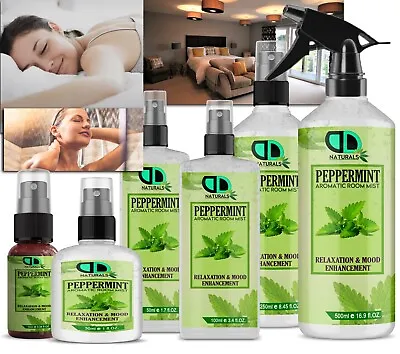 £16.99 • Buy Peppermint Essential Oil Pillow And Room Spray | Fragrance Spritz Mist Freshener