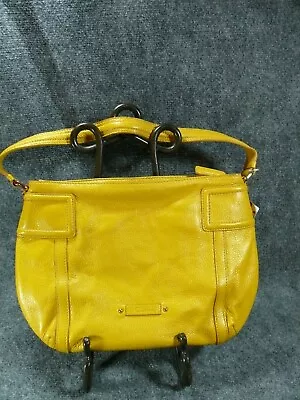 Cole Haan Bag Leather Mustard Yellow Shouldebag Pebbled Handbag Buttery NWT • $69.95