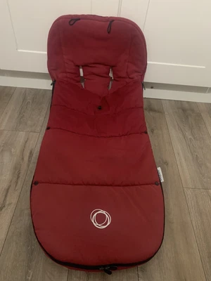 £39.99 • Buy Bugaboo Ruby Red Footmuff Cosytoes Universal Cameleon Bee Donkey Buffalo Fox
