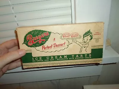 Vintage BREYERS Of PHILADELPHIA Strawberry ICE CREAM TARTS Empty Box  • $40