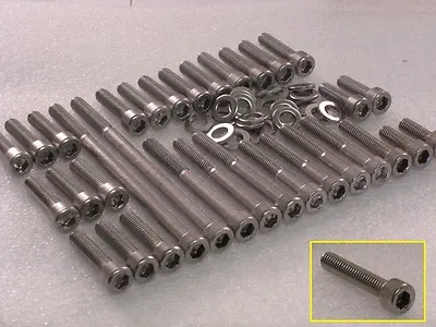 Yamaha XV250 Virago V-Star SRV250 Engine Covers 52pc Stainless M6 Allen Bolt Kit • $21.16