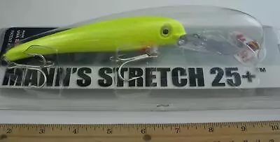 Manns T25-07 8 Inch 2 Oz Stretch 25 Chartreuse Trolling Lure • $22.76