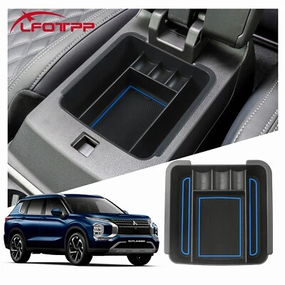 $29.92 • Buy LFOTPP Car Centre Armrest Storage Box Tray Blue For 2022 Mitsubishi Outlander