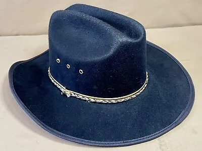 Summit Hat Co. Black Wool Felt Cowboy Medium Hat For Kids Houston Texas. EUC • $38.26