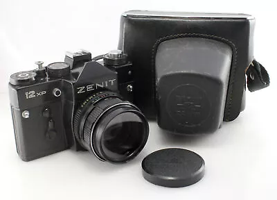 Zenit 12xp 35mm SLR Camera W/ Helios 44M-4 Bokeh 58mm F2 Lens - UK Seller • £44
