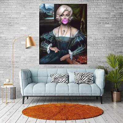 Marilyn Monroe Bubble Gum Poster Print Self Portrait Altered Wall Art A2 A3 A4 • $7.58