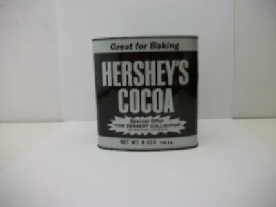 Vintage Hershey's Cocoa 8 Oz. Advertising Tin / Metal Can W/ Lid • $8