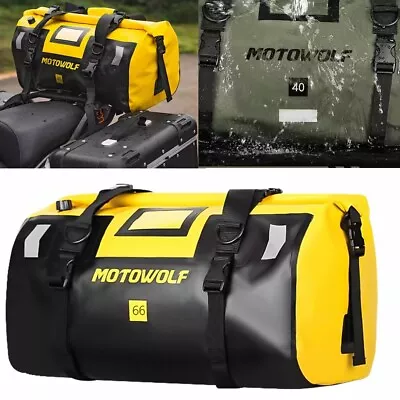 Motorcycle Bag Waterproof PVC Tail Bags Reflective Tail Duffle Bag For Yamaha  • $60.03