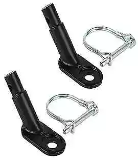  2Pcs Black Bike Trailer Coupler/Hitch Connector/Cycling Adapter 1 • $20.19
