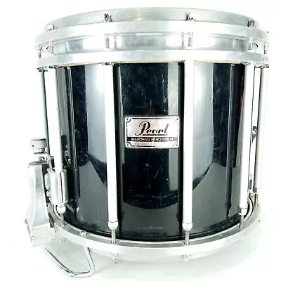 Pearl 12x14 Championship FFX Maple Marching Snare Drum Black Free Floating 12Lug • $425