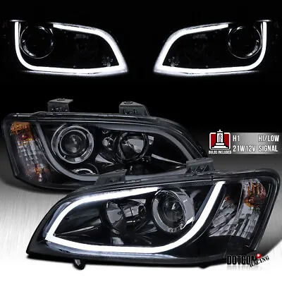 Fit 2008-2009 Pontiac G8 Black Smoke LED Bar Projector Headlights Head Lamps • $285.99