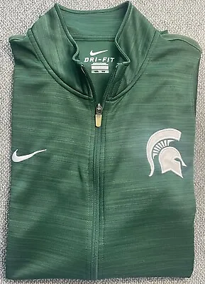 Nike Michigan State Dri-Fit Elite Full Zip Jacket Men's XXL Green • $31.97
