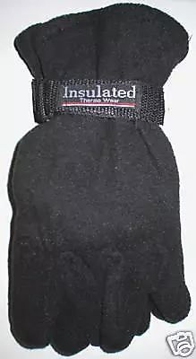 Mens Polar Fleece Gloves New Pair Free Ship Insulated • $9.97