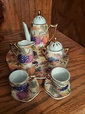 Vintage Fruit Themed Miniature Tea Set • $15