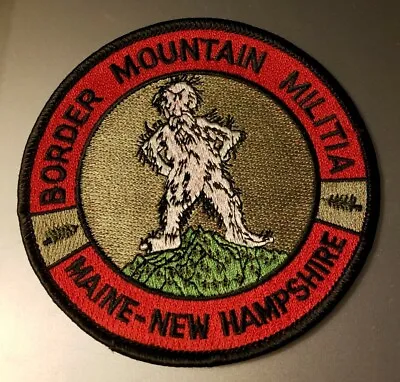 Maine-New Hampshire Border Mountain Militia Patch 4  Round Unused 0019 • $7.59
