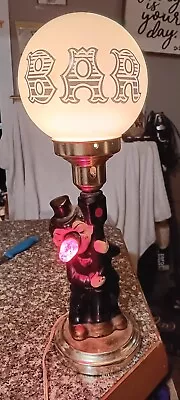 Vintage Hobo Clown Bar Lamp Charlie Chaplin Red Nose Ceramic • $199.99