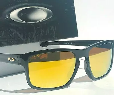 NEW* Oakley SLIVER Black Polished 24K Gold Fire Iridium Sunglass 9269-03 • $88.87