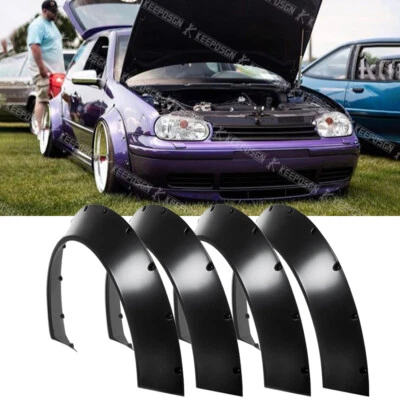 $99.25 • Buy For VW JETTA GOLF MK4 MK5 MK6 Fender Flares Wide Extension Body Kit Wheel Arches