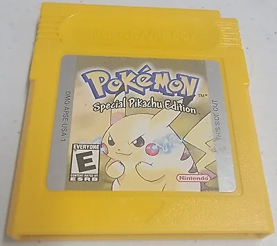 $65 • Buy Pokemon Yellow (Nintendo Gameboy, 1999) Authentic Special Pikachu Edition Works!