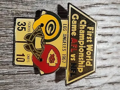 Green Bay Packers Vest Lapel Pin First World Championship Game AFL Vs NFL Chiefs • $9.99