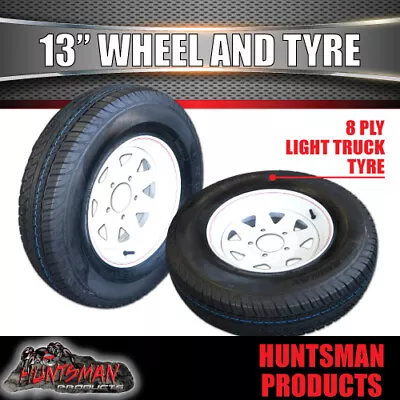 13x4.5 & 175R13C Sunraysia HT Holden White Sunraysia Trailer Wheel Rim & Tyre • $119
