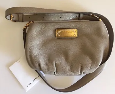 MARC BY MARC JACOBS Crossbody - Classic Q Percy Gray Leather Crossbody Bag • $130